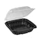 Pactiv EarthChoice Hinge-Lid Takeout Container, 1-Cmp, 38oz, 8.5x8.5x3, PK150 PK DC858100B000 - alternate 3